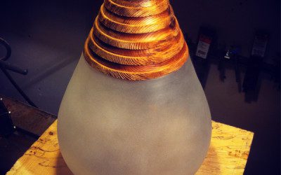 Hand Blown Glass Urn Prototype