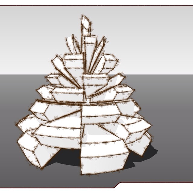 Longleaf pine cone mockup for an award for an organization in NC