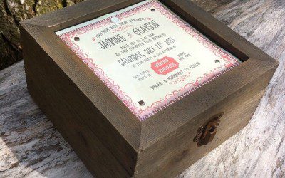#rustic #wedding #invitation #keepsake #box