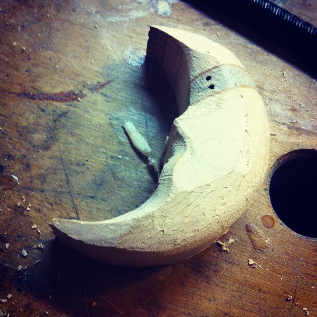 Carving a #moon