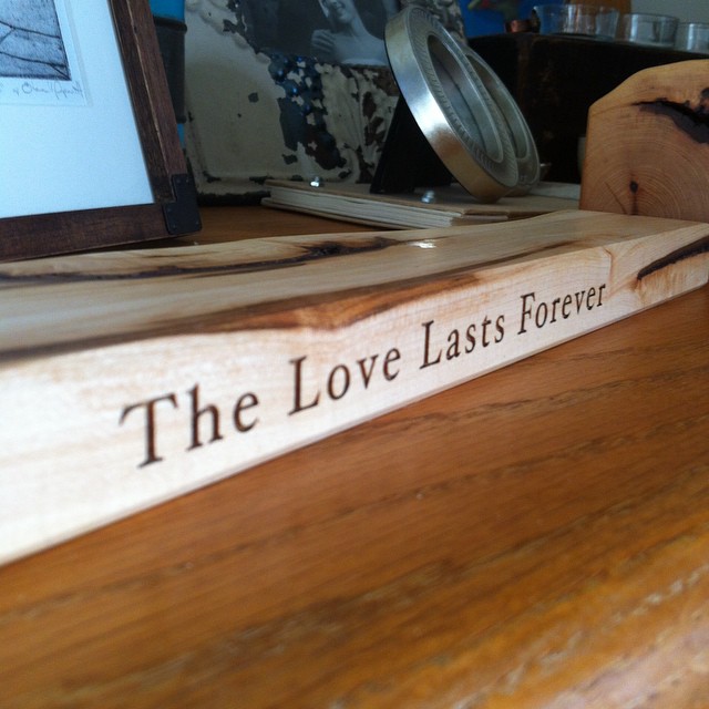 … With same quote laser engraved.