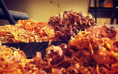 #cherry #walnut lathe shavings