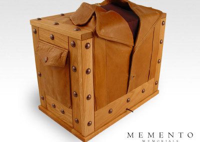 Leather Jacket Urn and Keepsake Box