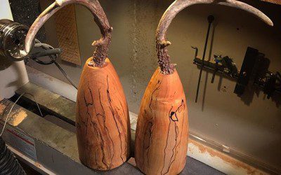 Antler Keepsake Urn Pair