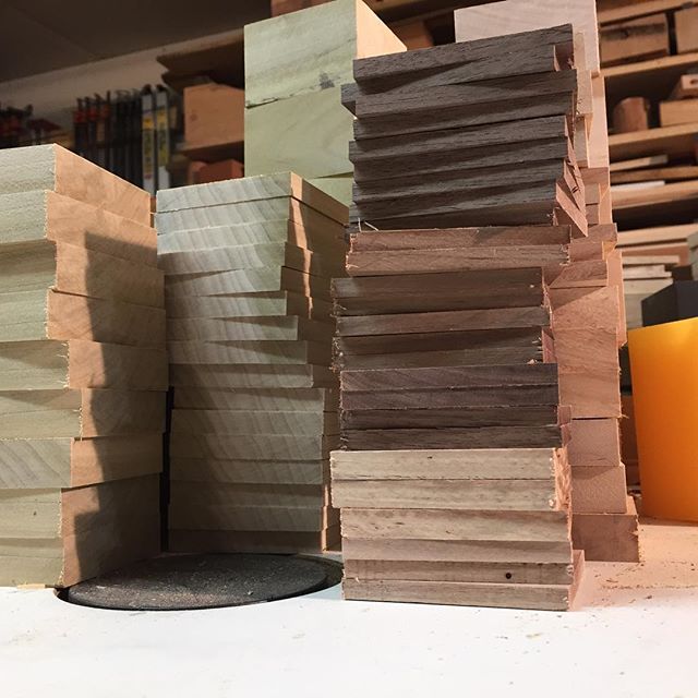 Stacks of #Wood #Urn Components