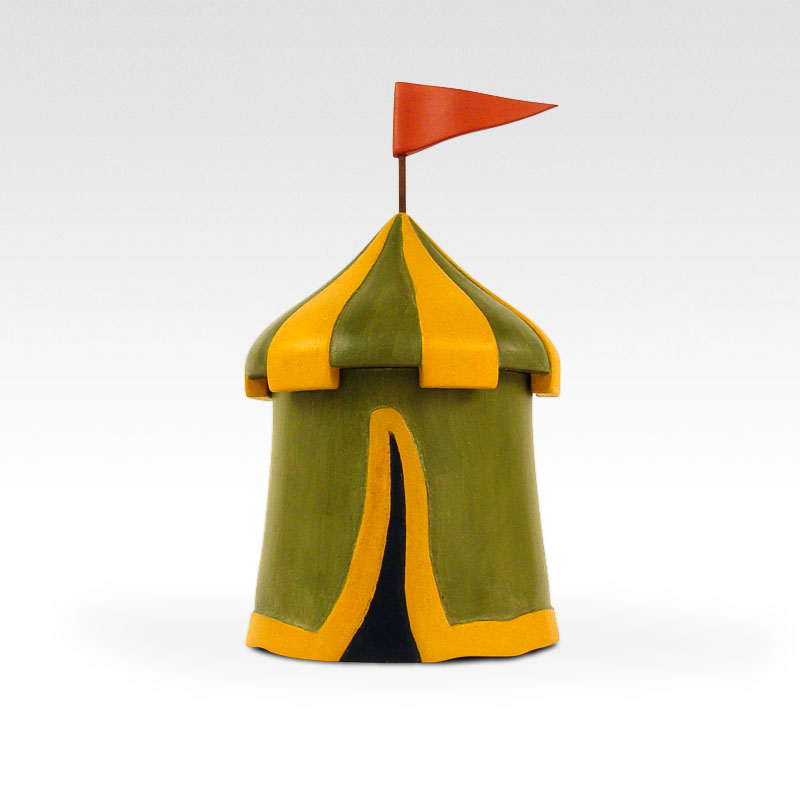 Medieval Tent Feline Urn
