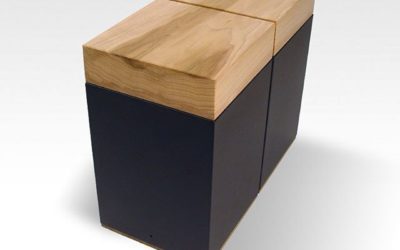 Grain Matched Pairs of Meta Cremation Urn in Poplar