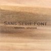 Sans Serif Font Laser Engraving