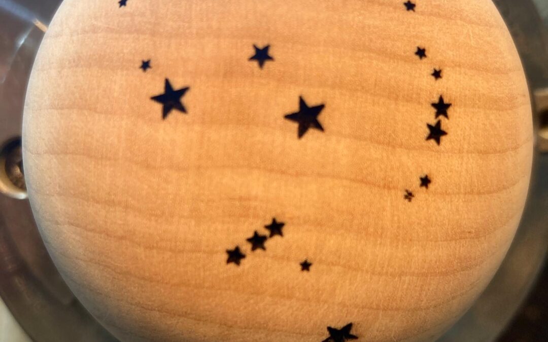 Another #Orion Earth and Sky Constellation Engraved and Ready for Dye and Silver Backfill