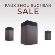 Faux Shou Sugi Ban META Cremation Urn SALE